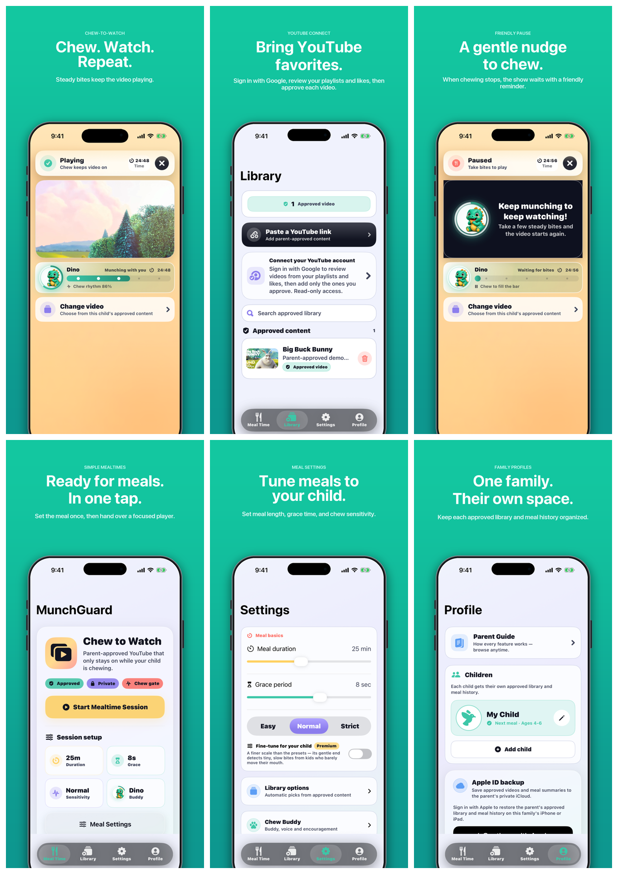 MunchGuard iPhone screenshot overview